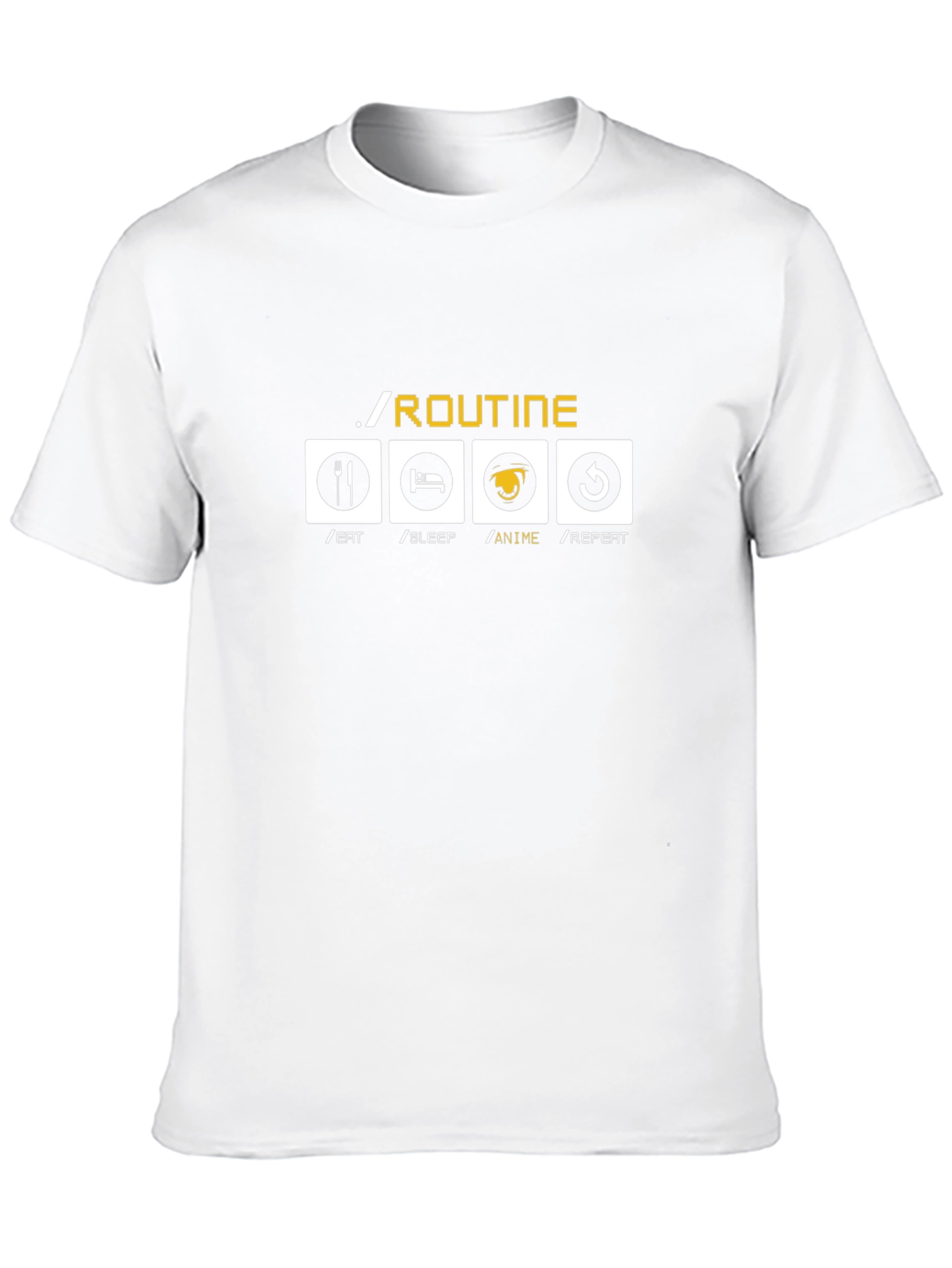 Anime Lover Routine Black Graphic Tee