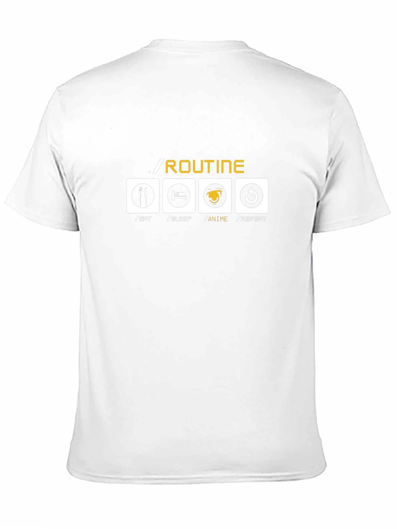 Anime Lover Routine Black Graphic Tee