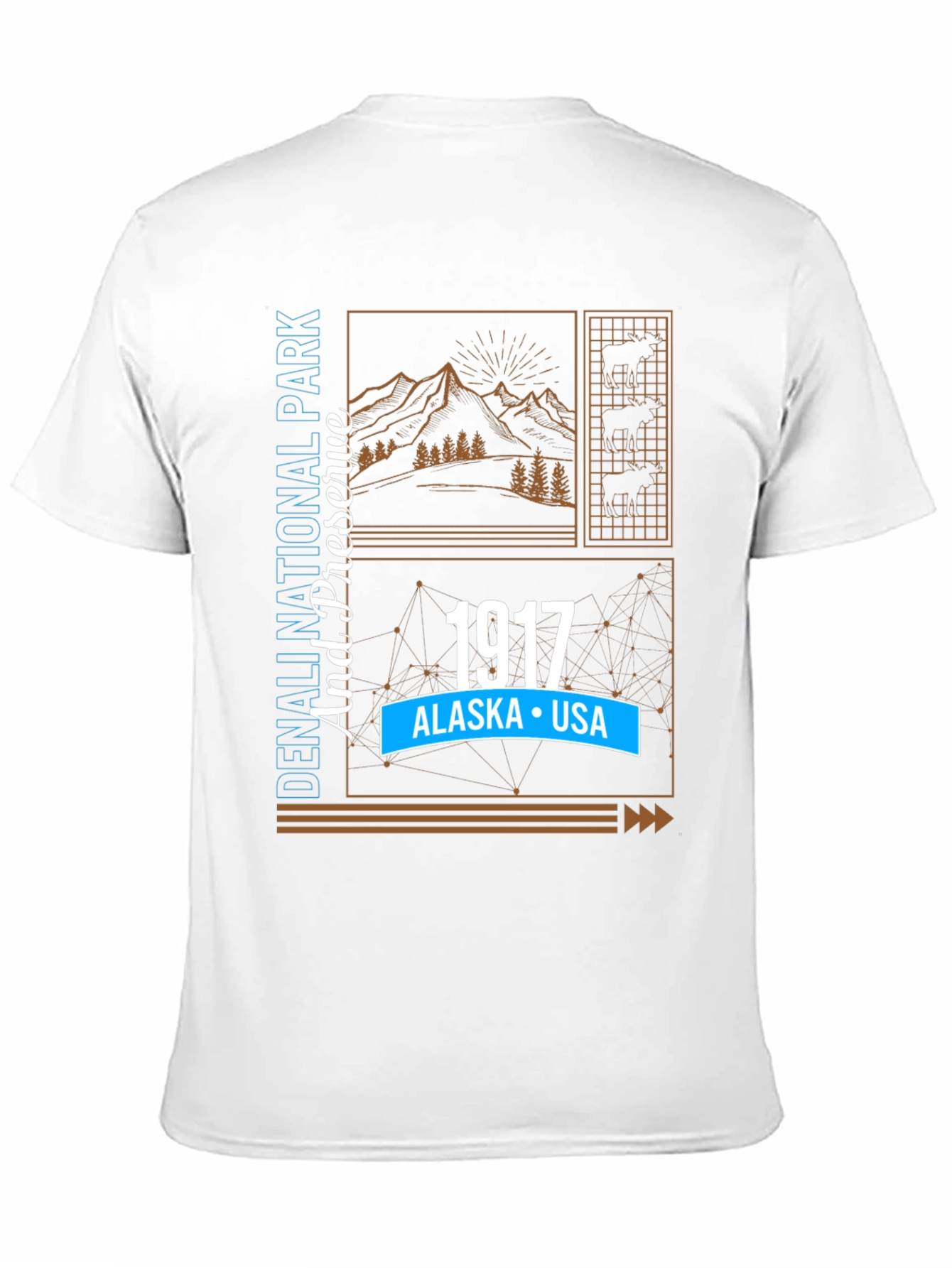 Denali National Park 1917 Graphic T-Shirt