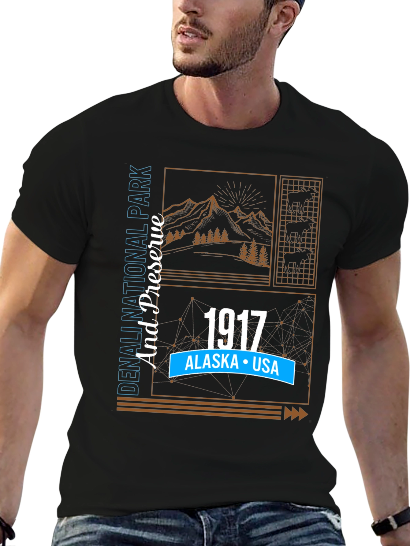 Denali National Park 1917 Graphic T-Shirt