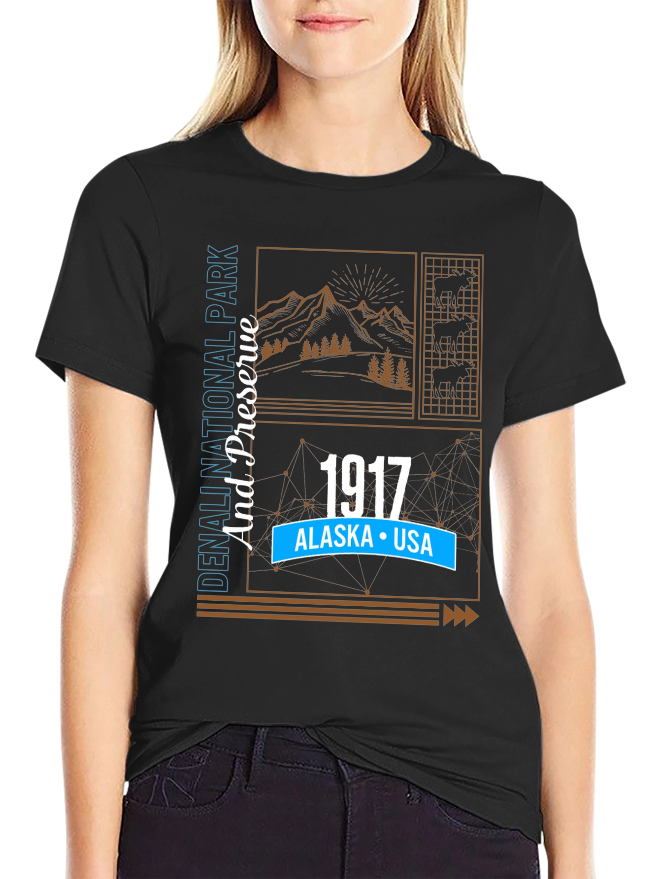 Denali National Park 1917 Graphic T-Shirt