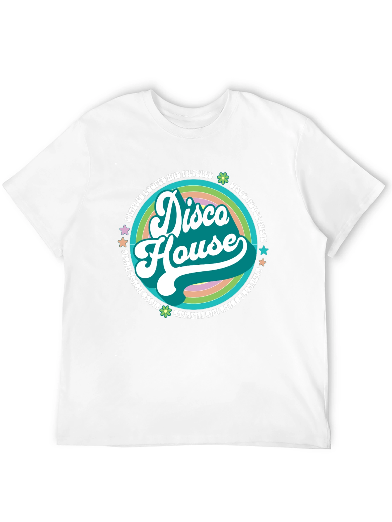 Disco House Retro Music Graphic Tee
