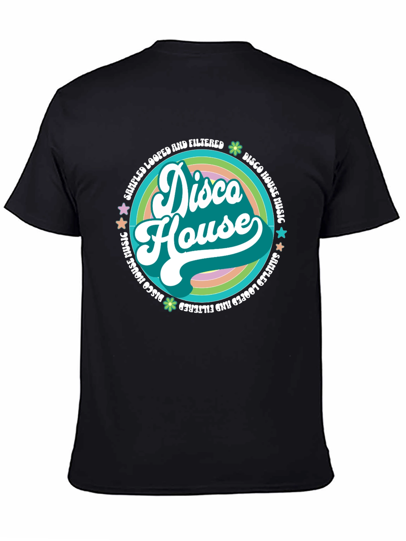 Disco House Retro Music Graphic Tee