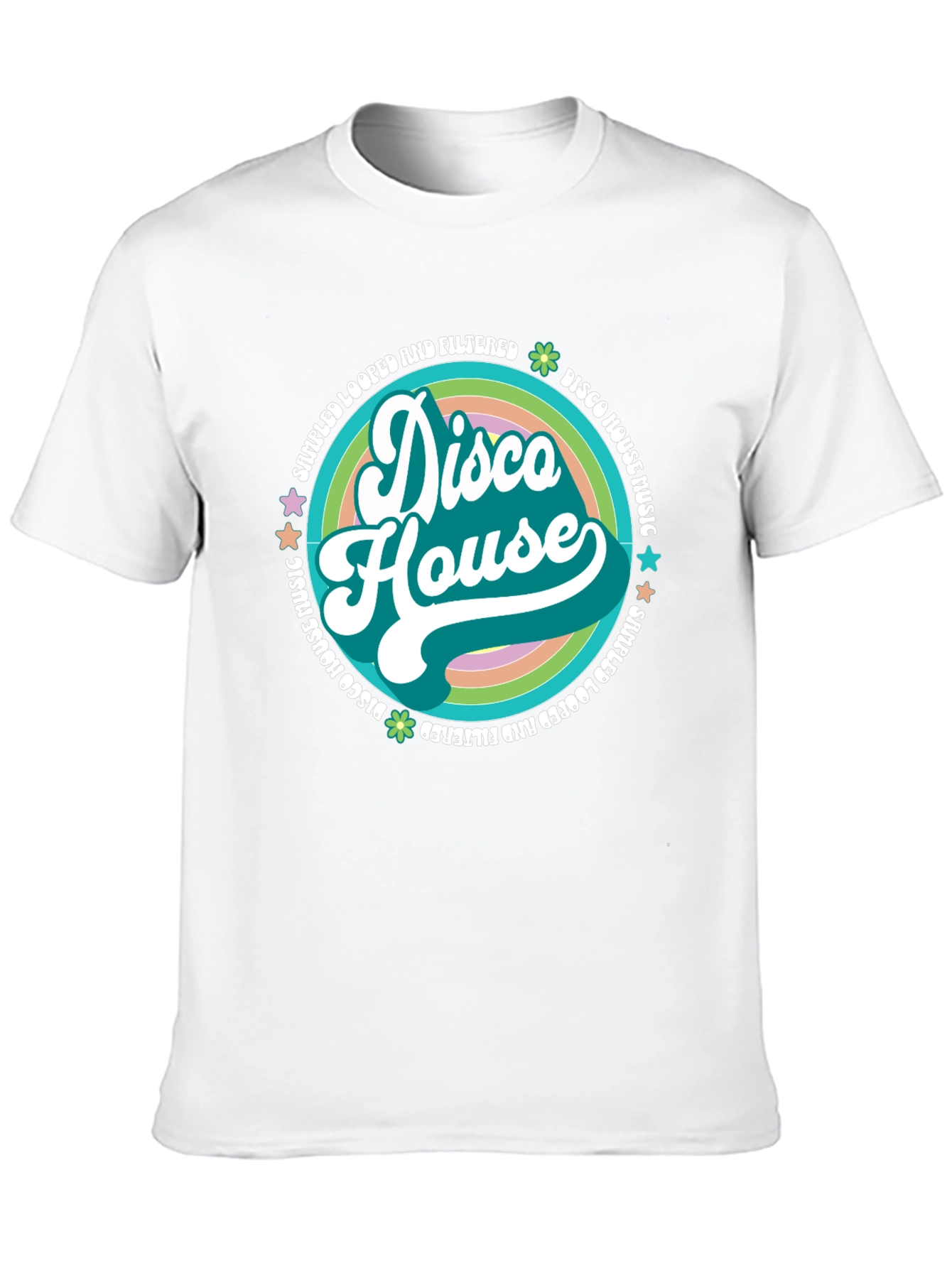Disco House Retro Music Graphic Tee