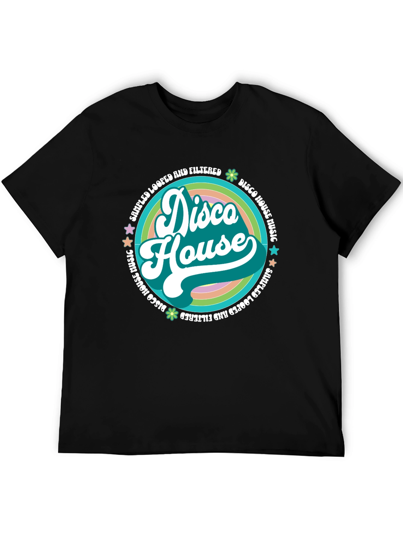 Disco House Retro Music Graphic Tee