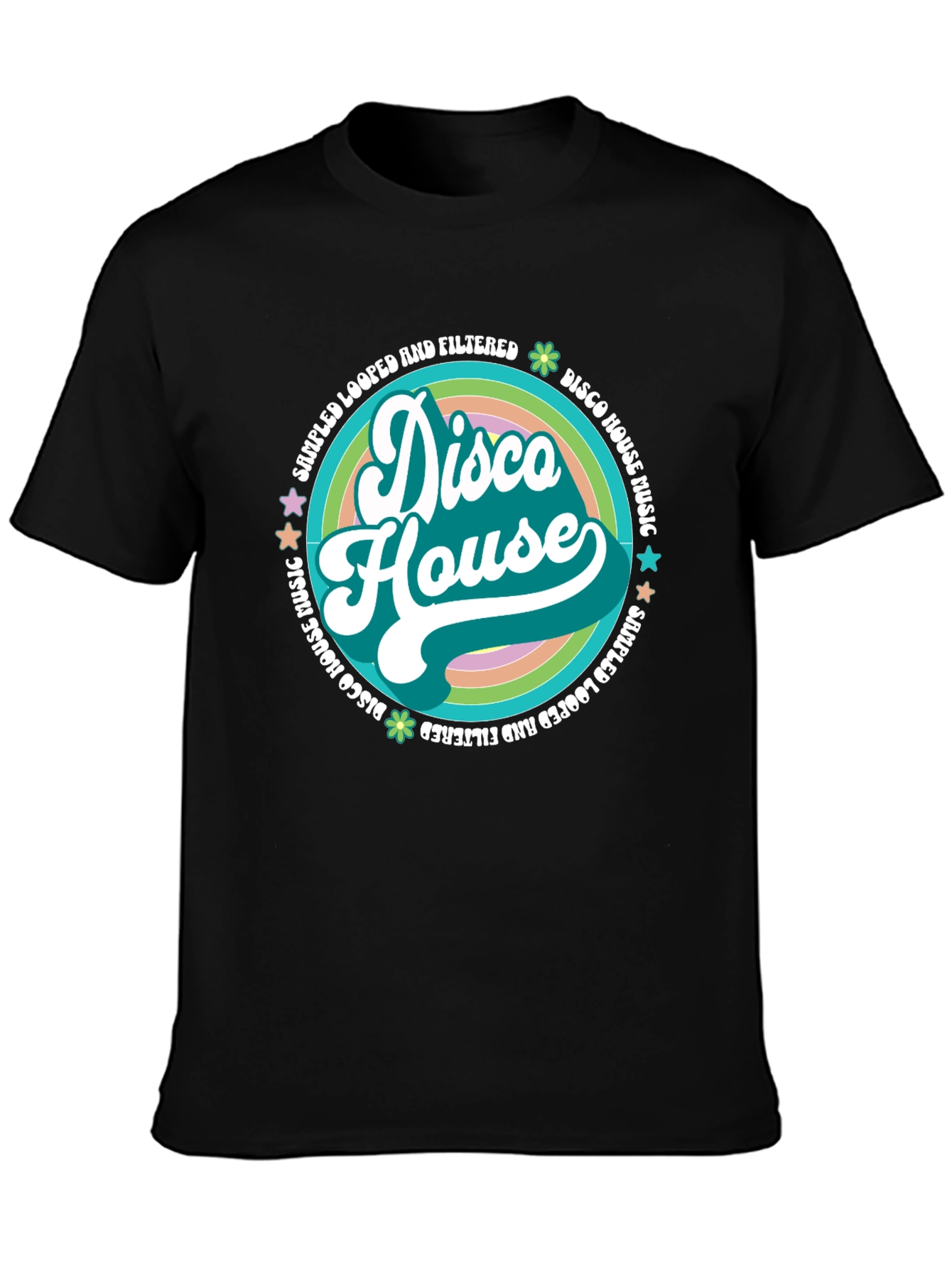 Disco House Retro Music Graphic Tee