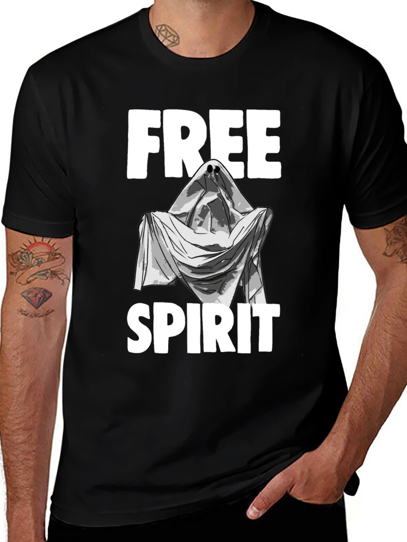 Free Spirit Ghost Graphic T-Shirt