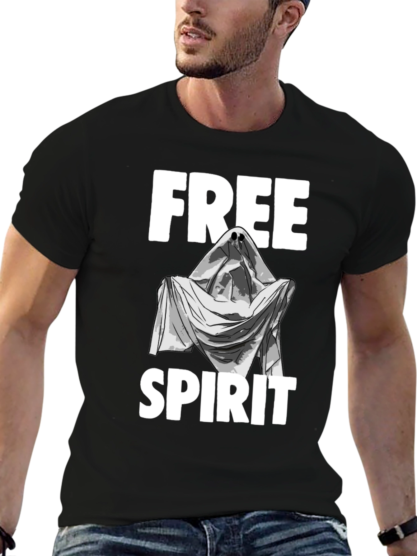 Free Spirit Ghost Graphic T-Shirt