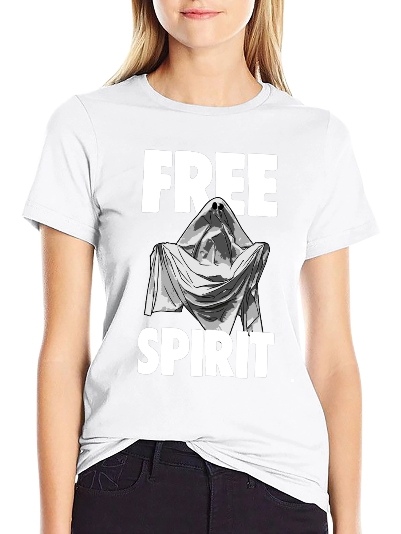 Free Spirit Ghost Graphic T-Shirt