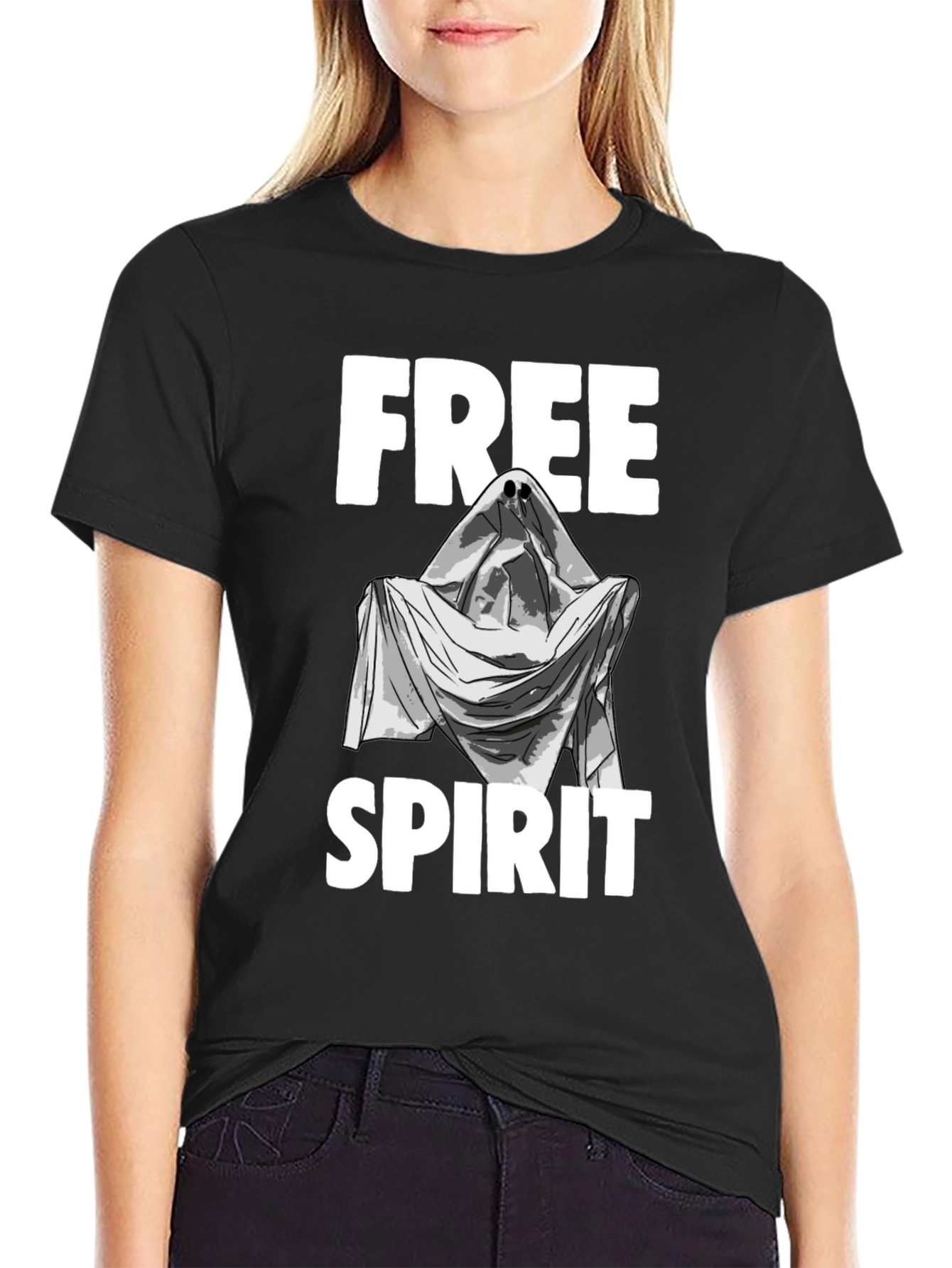 Free Spirit Ghost Graphic T-Shirt
