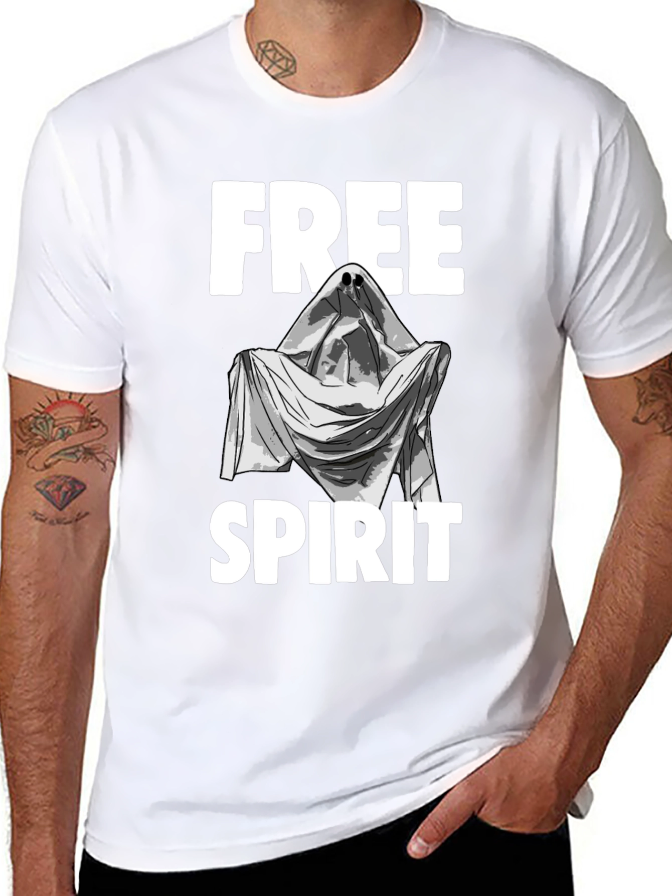 Free Spirit Ghost Graphic T-Shirt