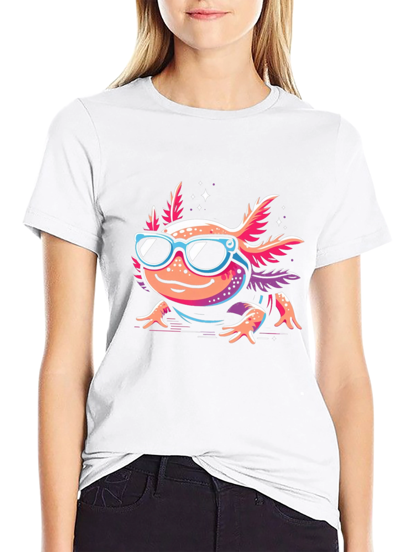 Cool Axolotl T-Shirt - Graphic Tee