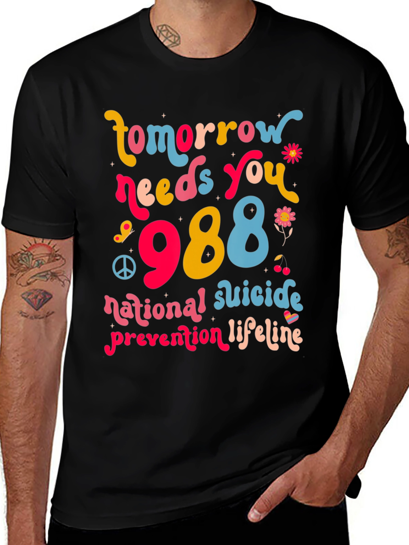 988 Suicide Prevention Lifeline Graphic Tee