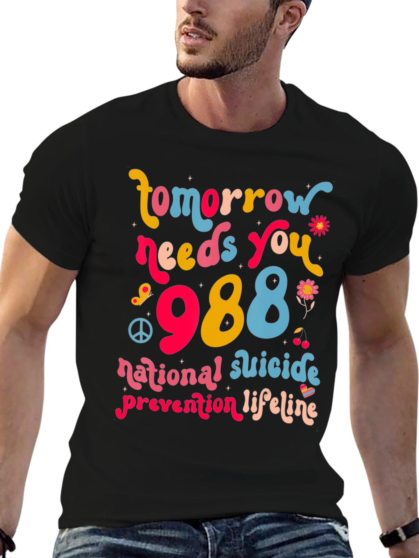 988 Suicide Prevention Lifeline Graphic Tee