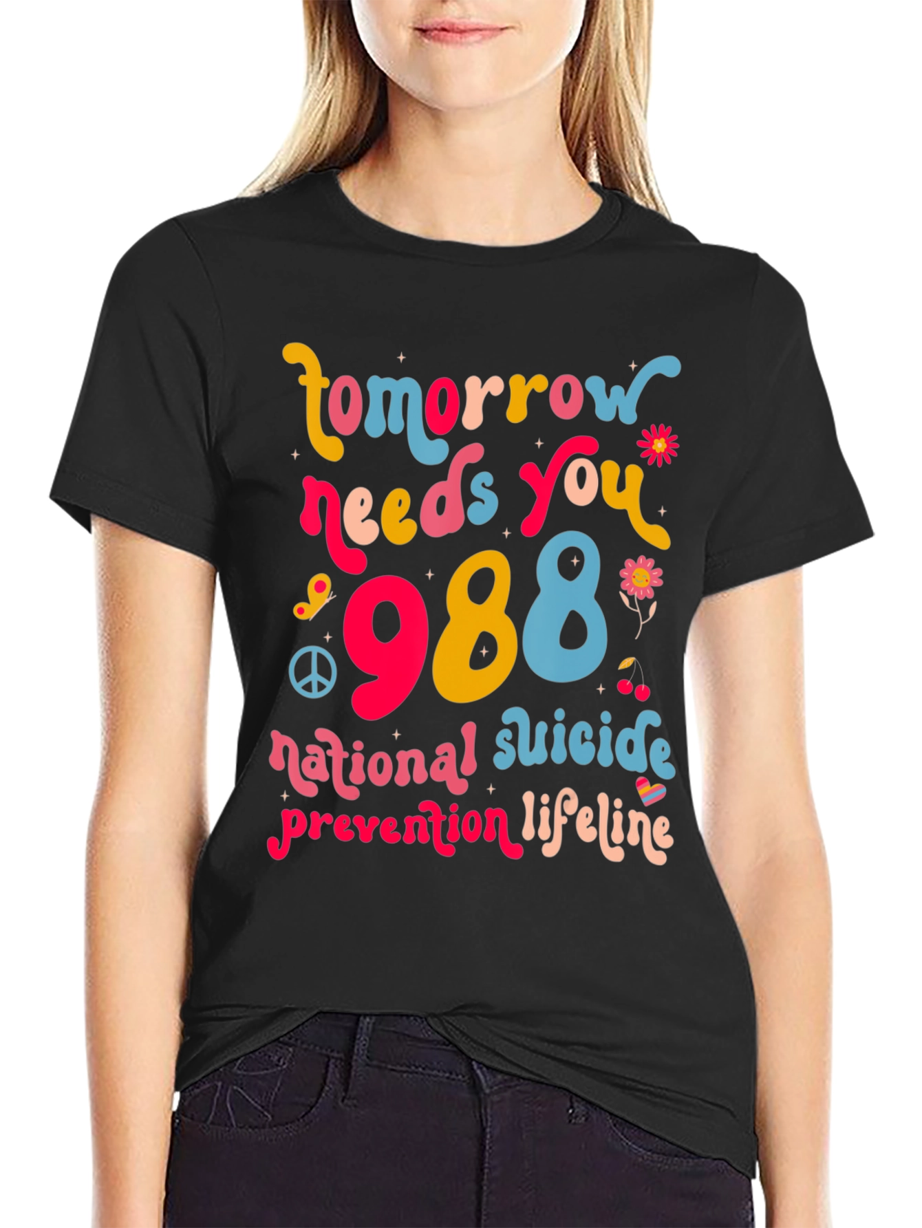 988 Suicide Prevention Lifeline Graphic Tee