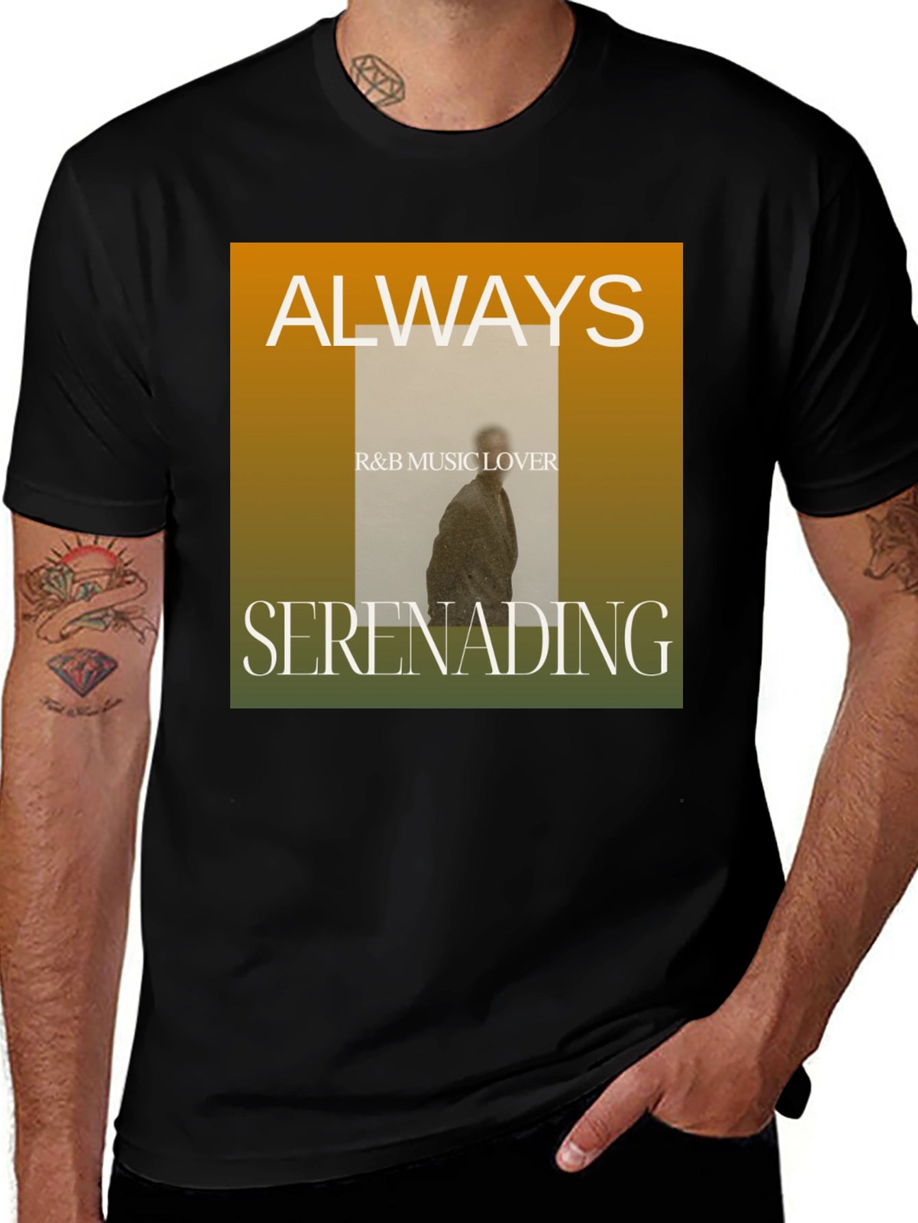 Always Seranading R&B Music Lover Graphic Tee