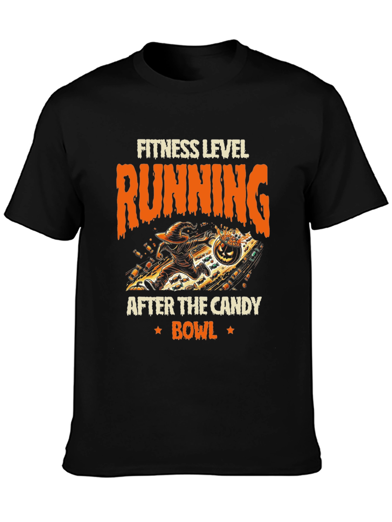 Fitness Level Running Halloween T-Shirt