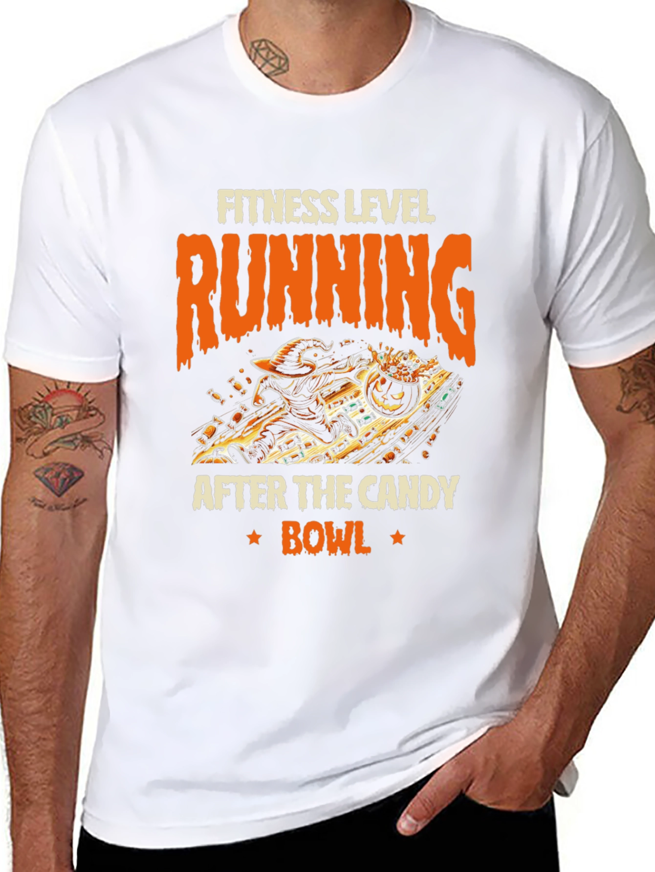 Fitness Level Running Halloween T-Shirt