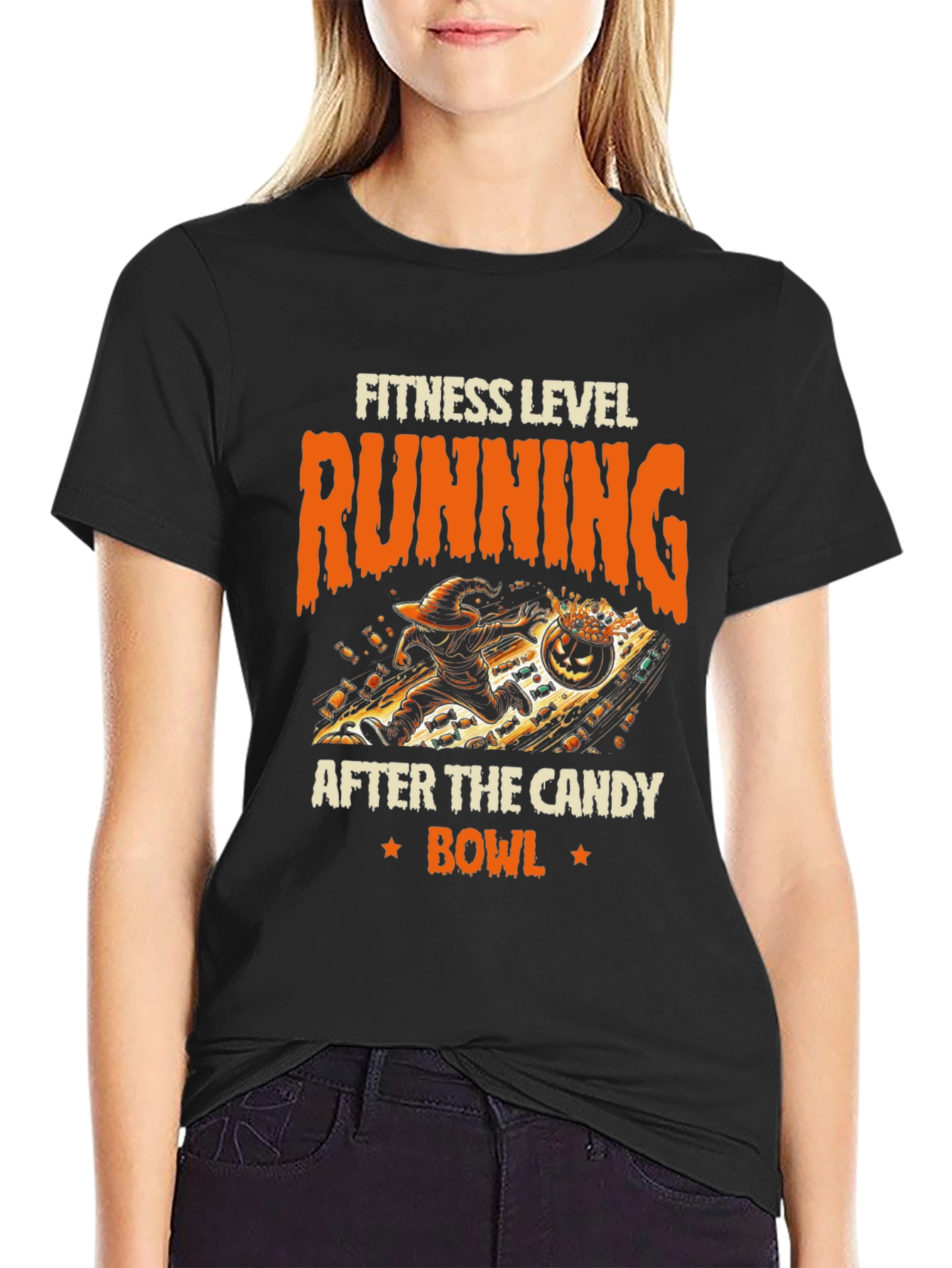 Fitness Level Running Halloween T-Shirt
