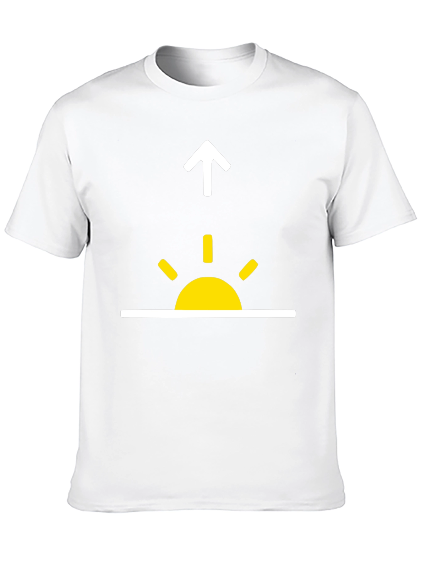 Sunrise Upward Arrow Graphic Tee - Stylish Everyday Wear