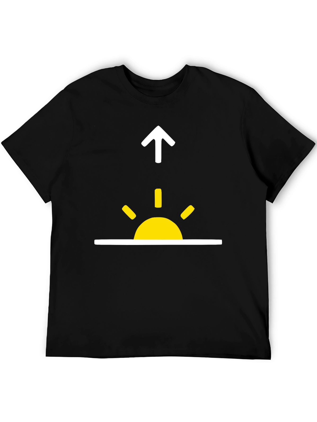 Sunrise Upward Arrow Graphic Tee - Stylish Everyday Wear