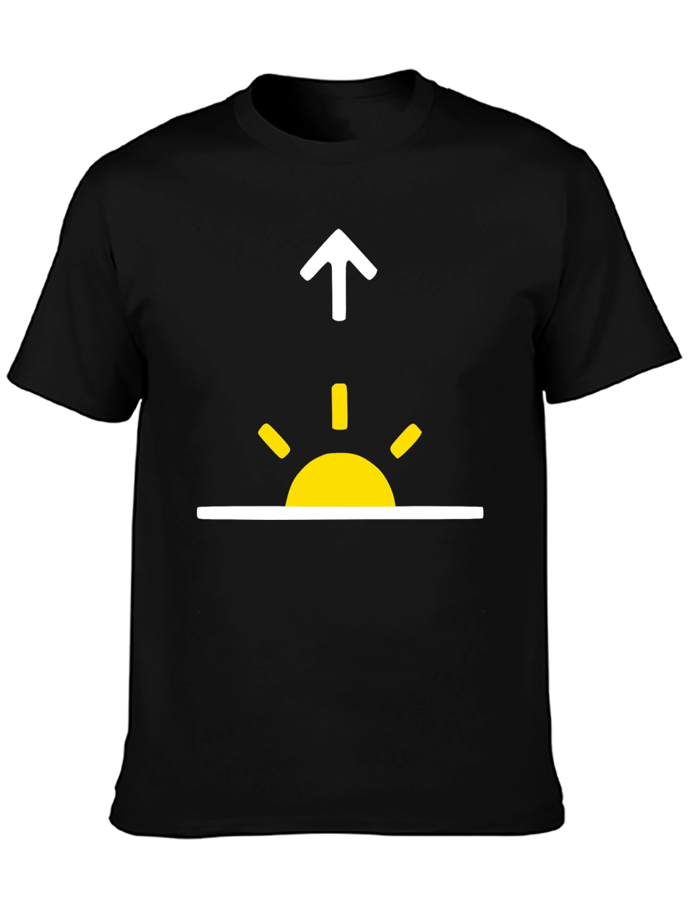 Sunrise Upward Arrow Graphic Tee - Stylish Everyday Wear