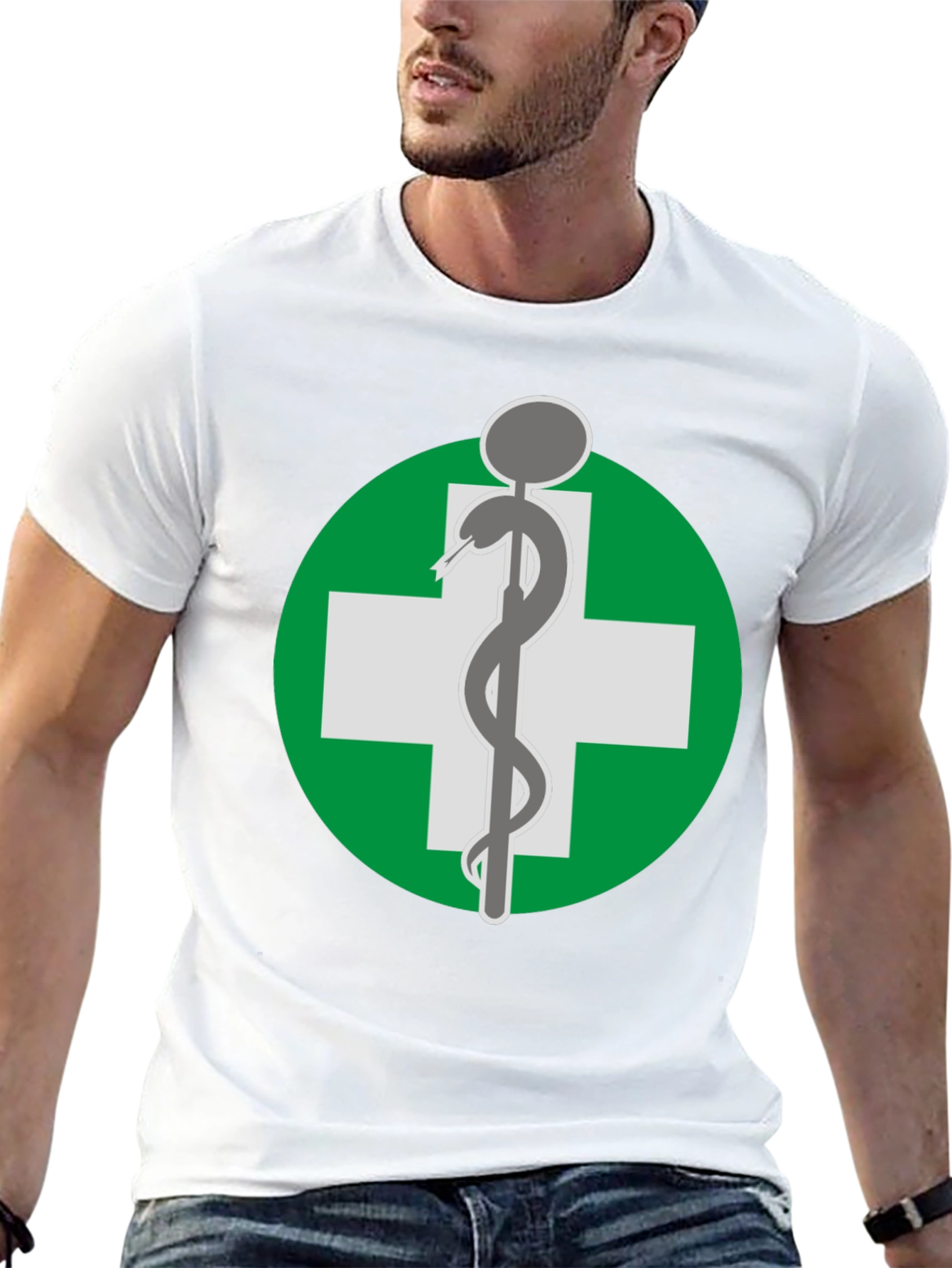 Caduceus Medical Symbol Graphic T-Shirt