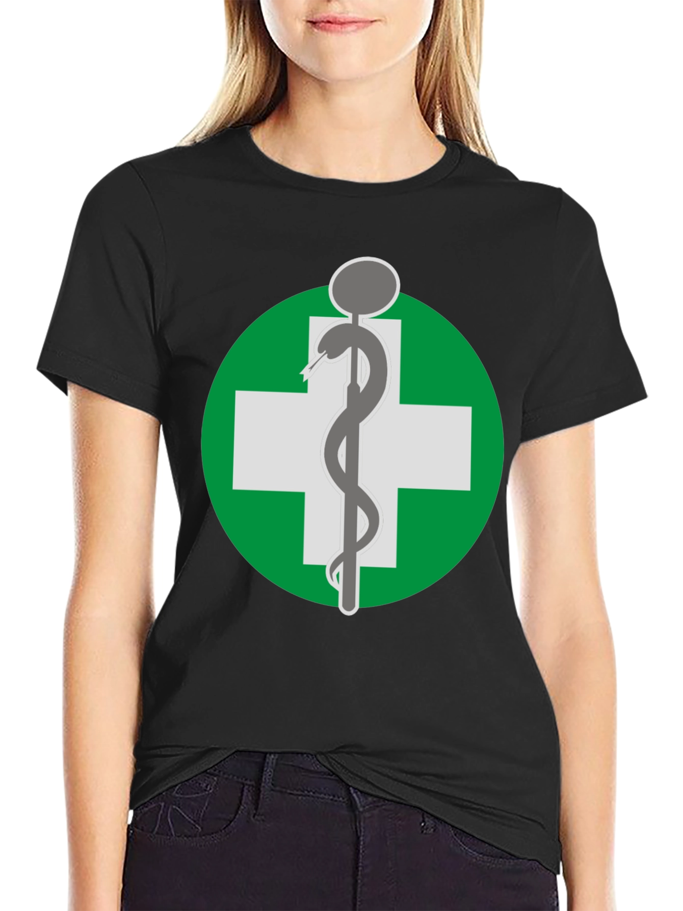Caduceus Medical Symbol Graphic T-Shirt
