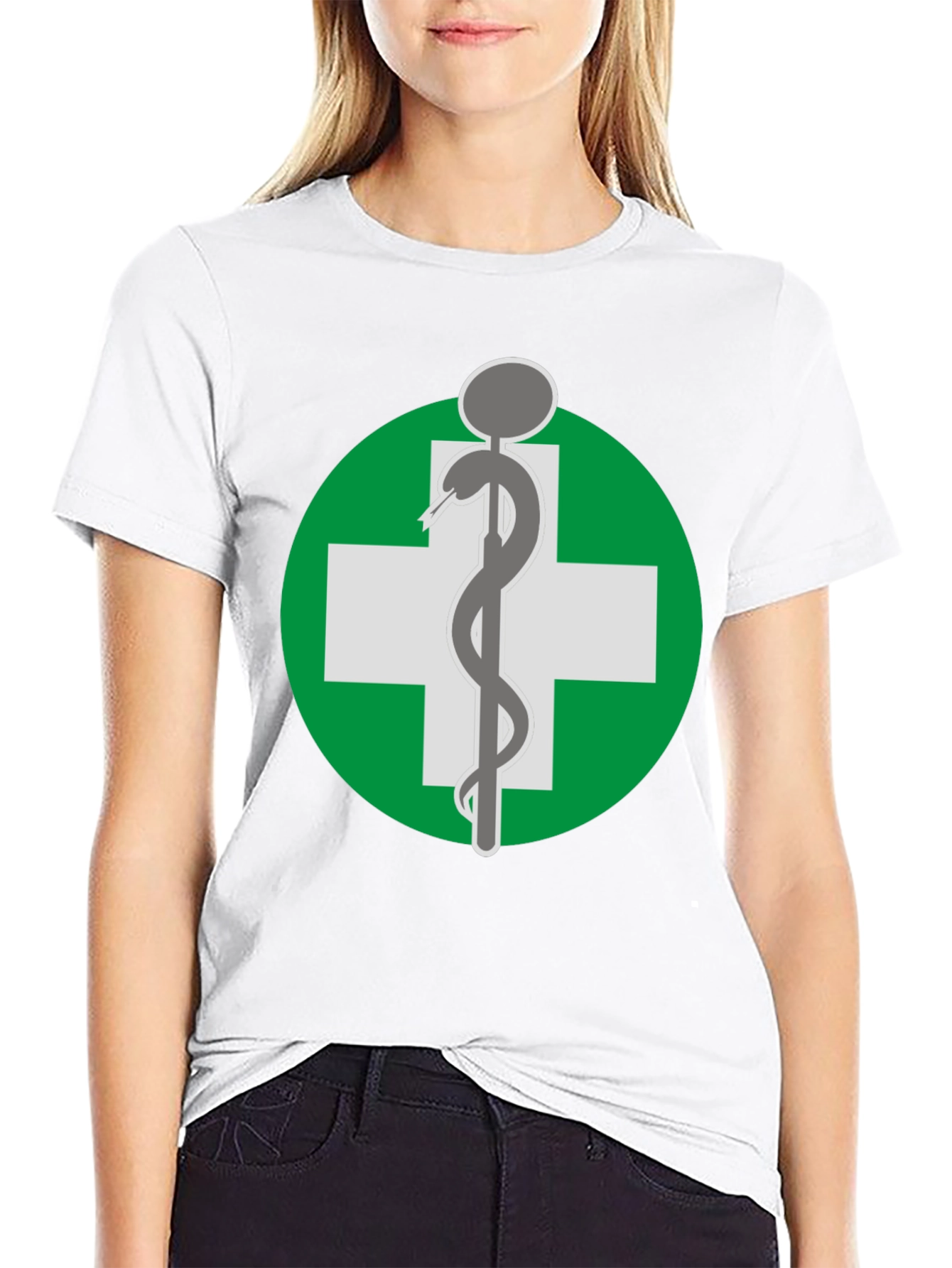 Caduceus Medical Symbol Graphic T-Shirt