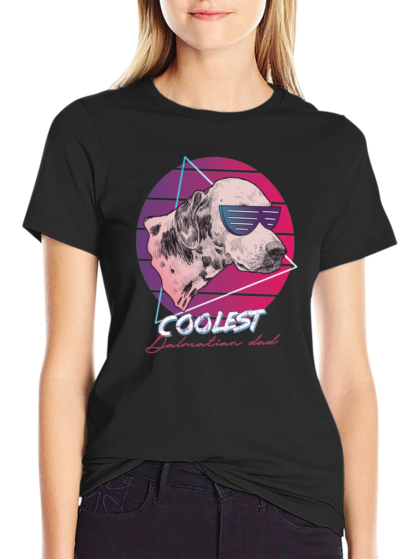 Coolest Dalmatian Dad T-Shirt Retro Style