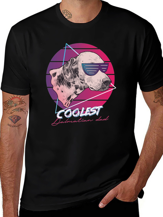 Coolest Dalmatian Dad T-Shirt Retro Style