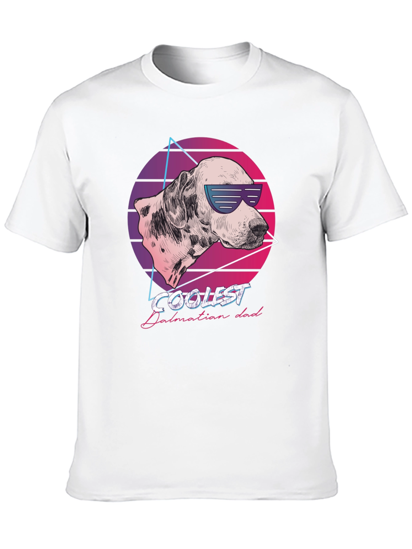 Coolest Dalmatian Dad T-Shirt Retro Style