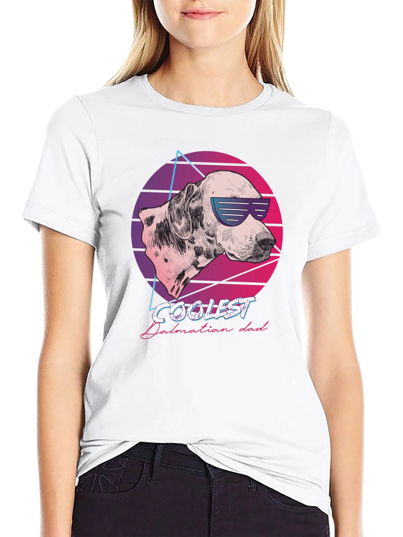 Coolest Dalmatian Dad T-Shirt Retro Style
