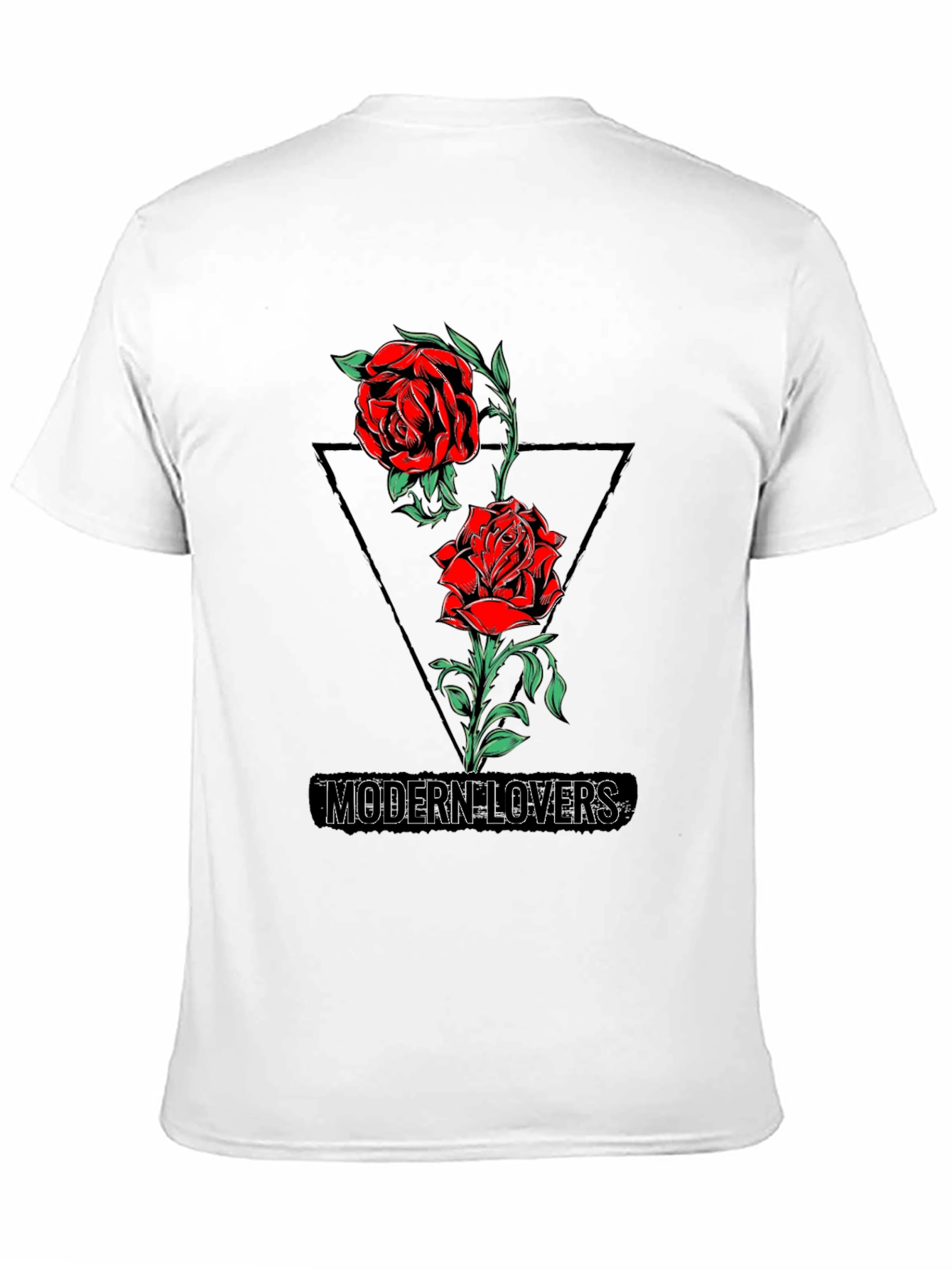 Modern Lovers Rose Graphic Tee - Black