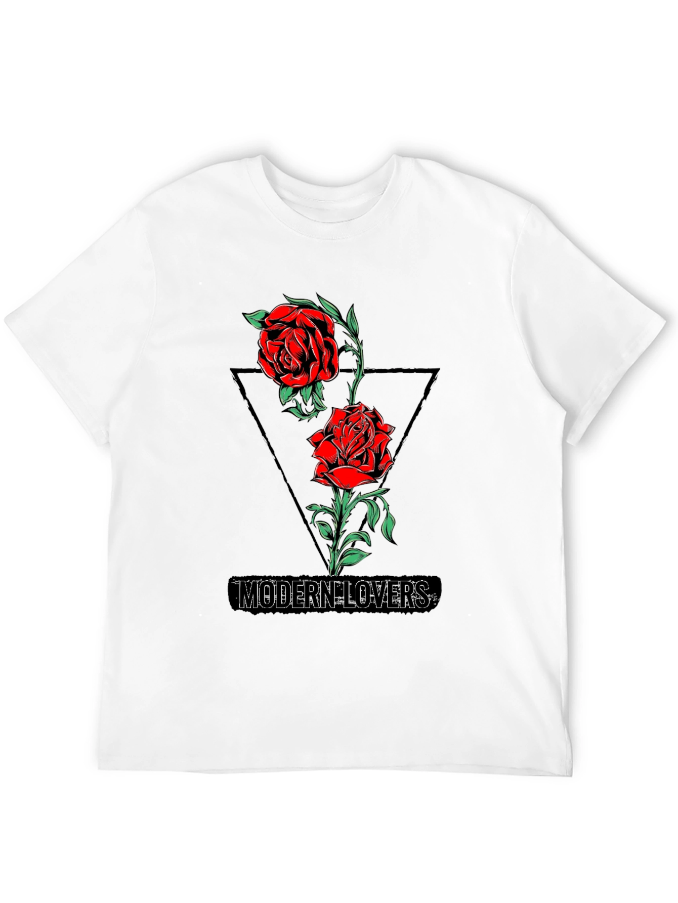 Modern Lovers Rose Graphic Tee - Black
