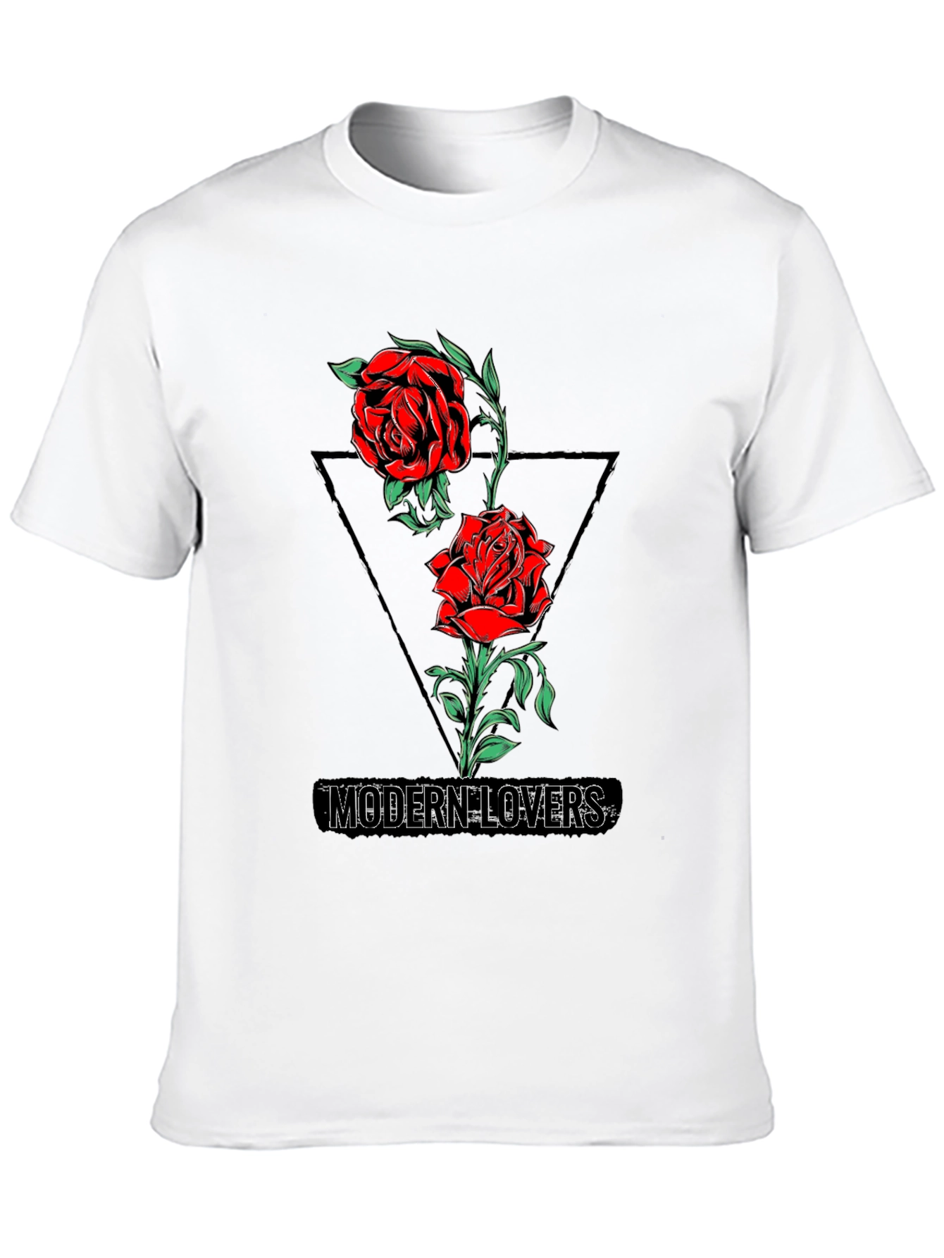 Modern Lovers Rose Graphic Tee - Black