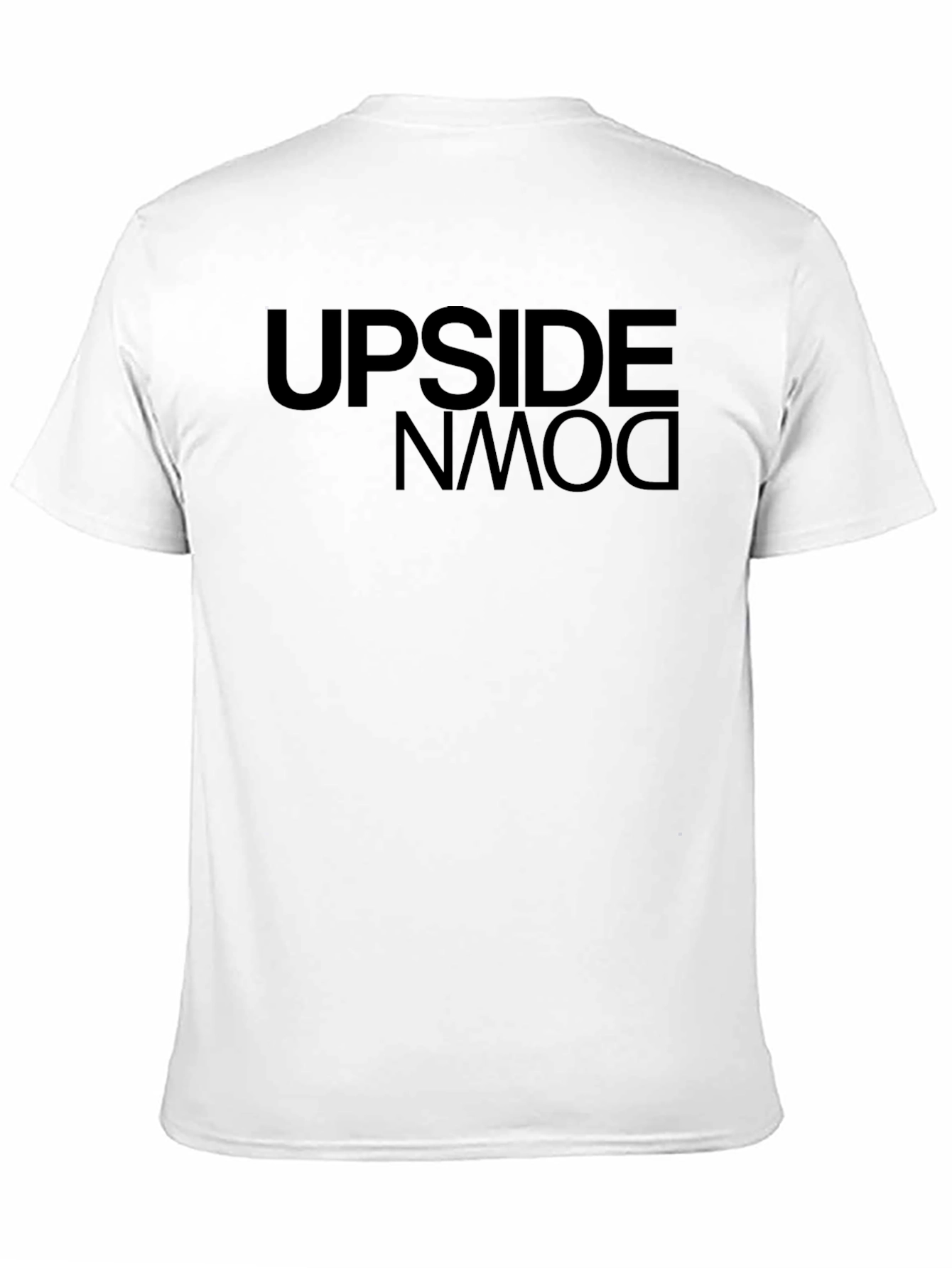 Upside Down Graphic Tee - Mens Black T-Shirt
