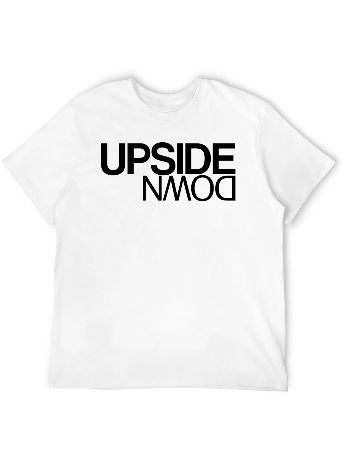 Upside Down Graphic Tee - Mens Black T-Shirt
