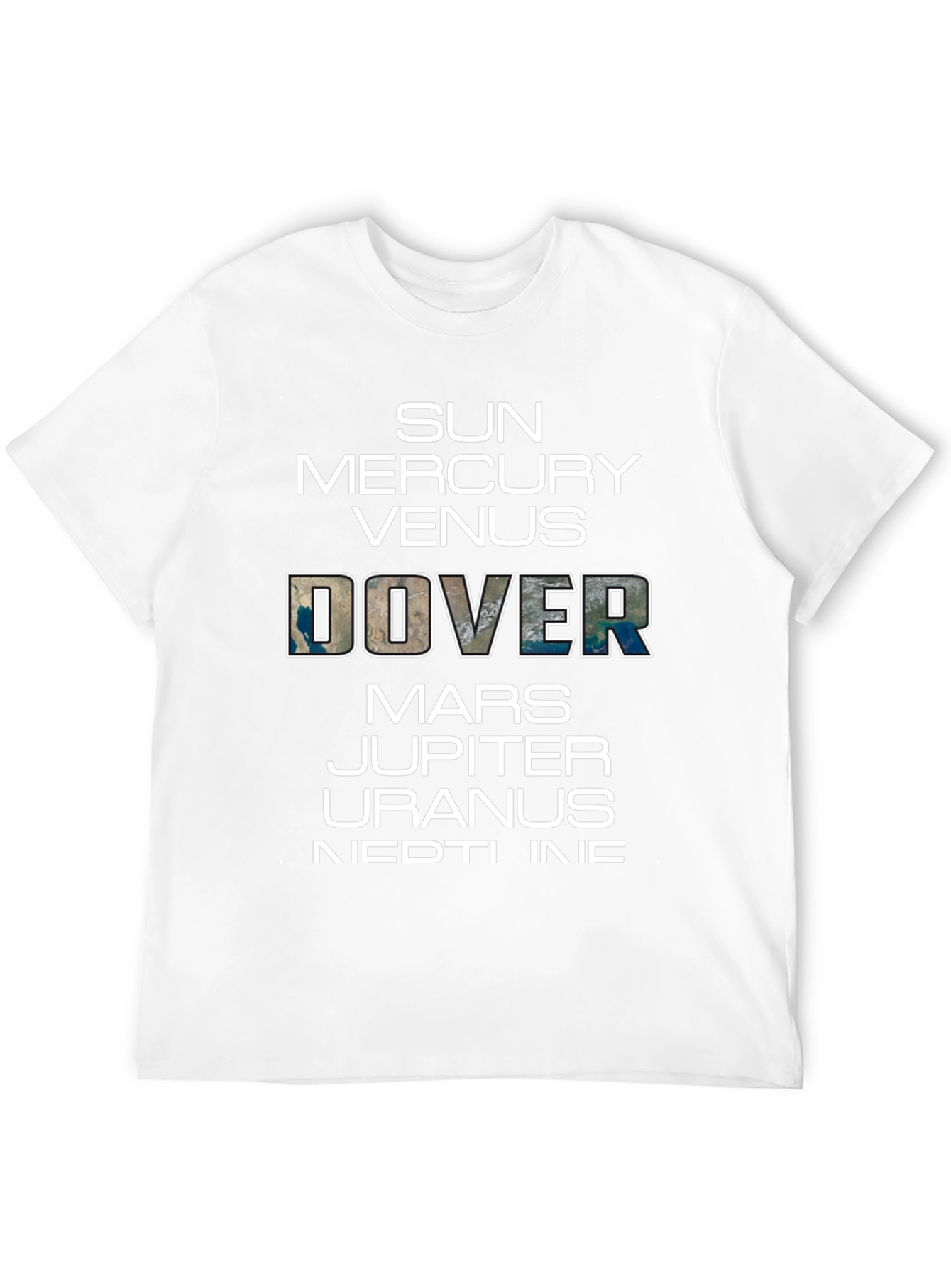 Planets T-Shirt Funny Space Dover Earth Graphic Tee