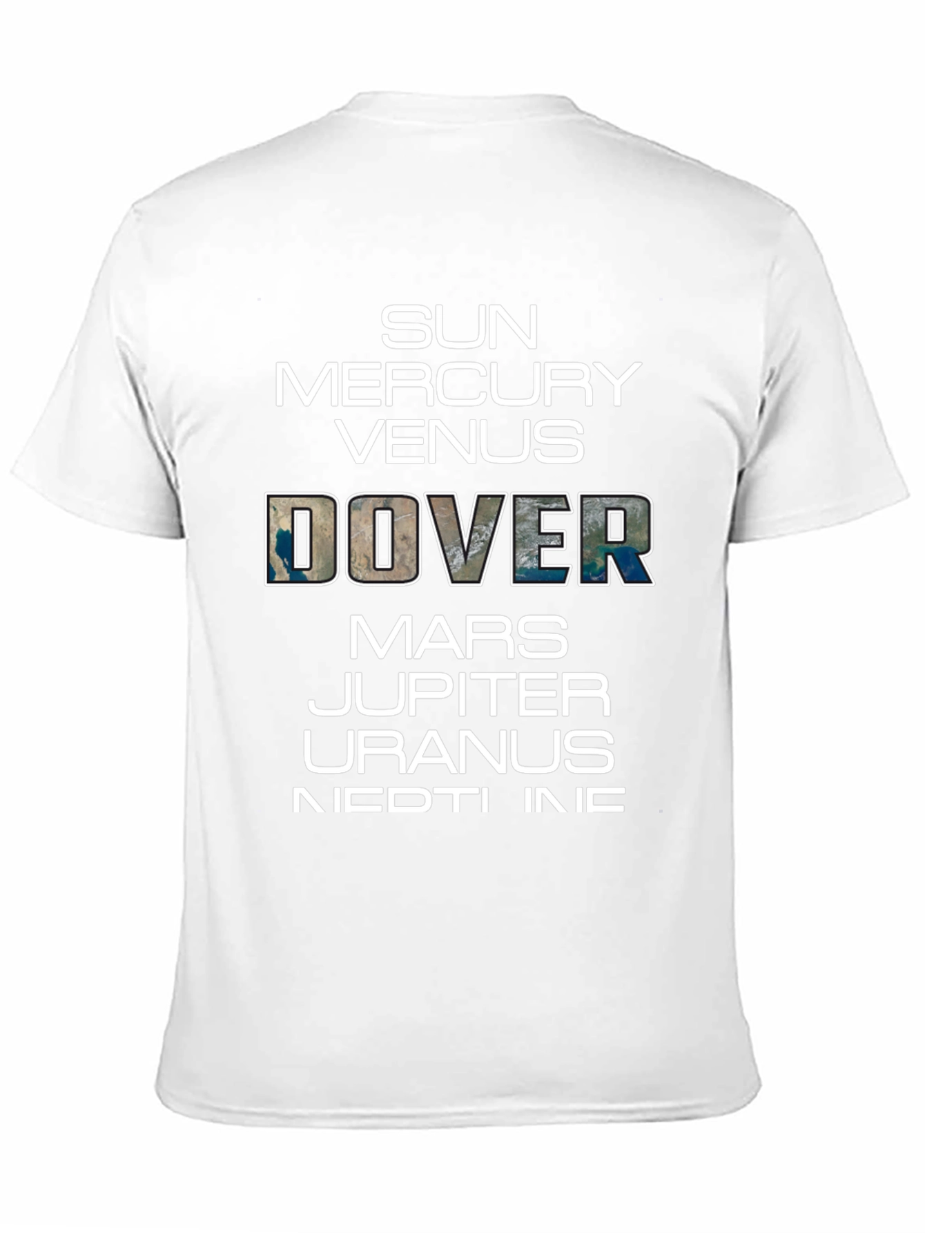 Planets T-Shirt Funny Space Dover Earth Graphic Tee