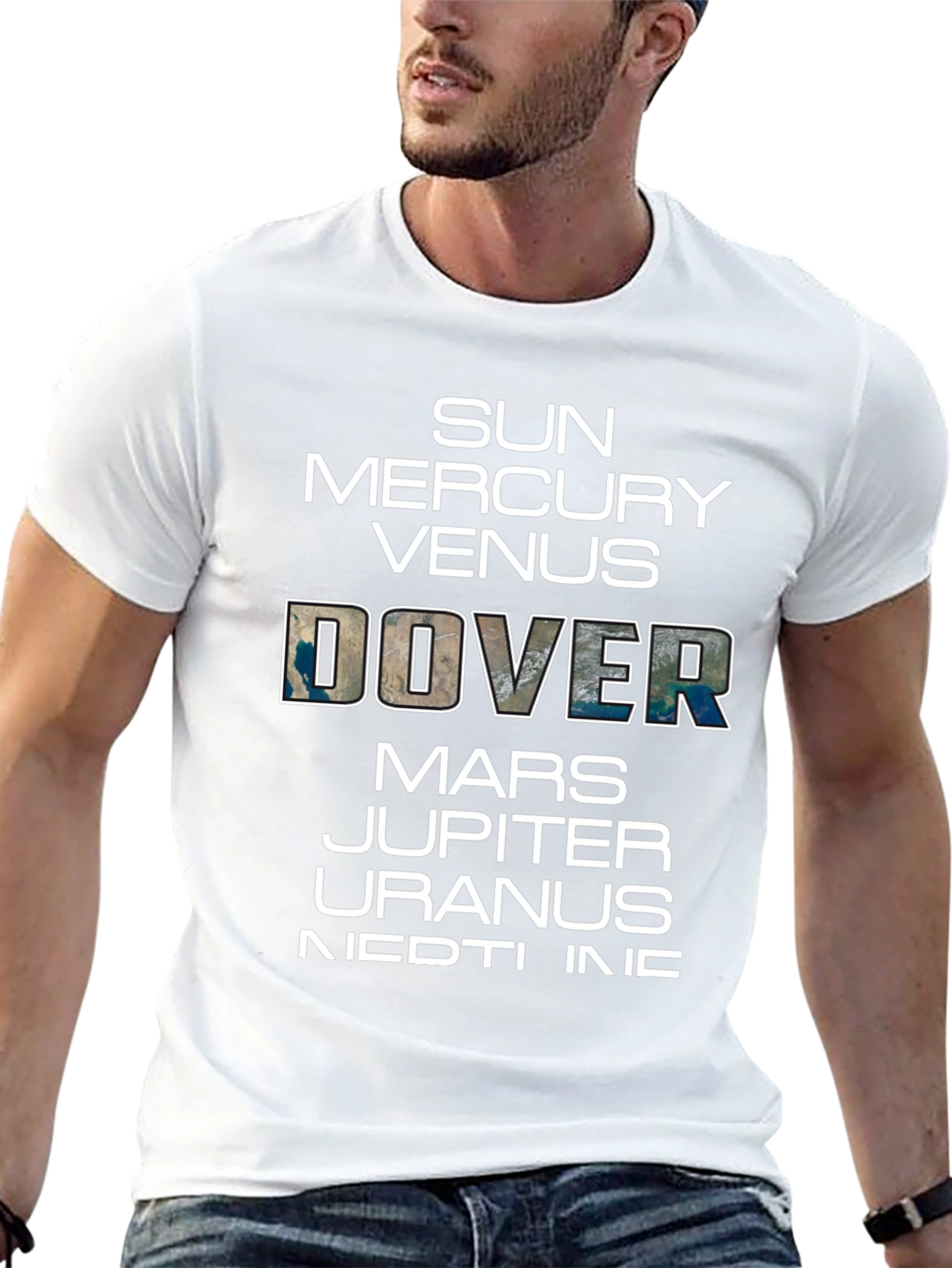 Planets T-Shirt Funny Space Dover Earth Graphic Tee