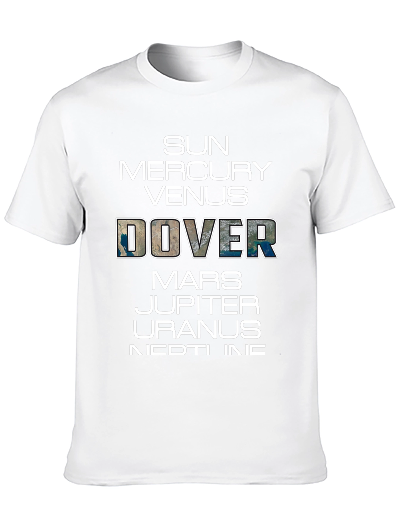 Planets T-Shirt Funny Space Dover Earth Graphic Tee