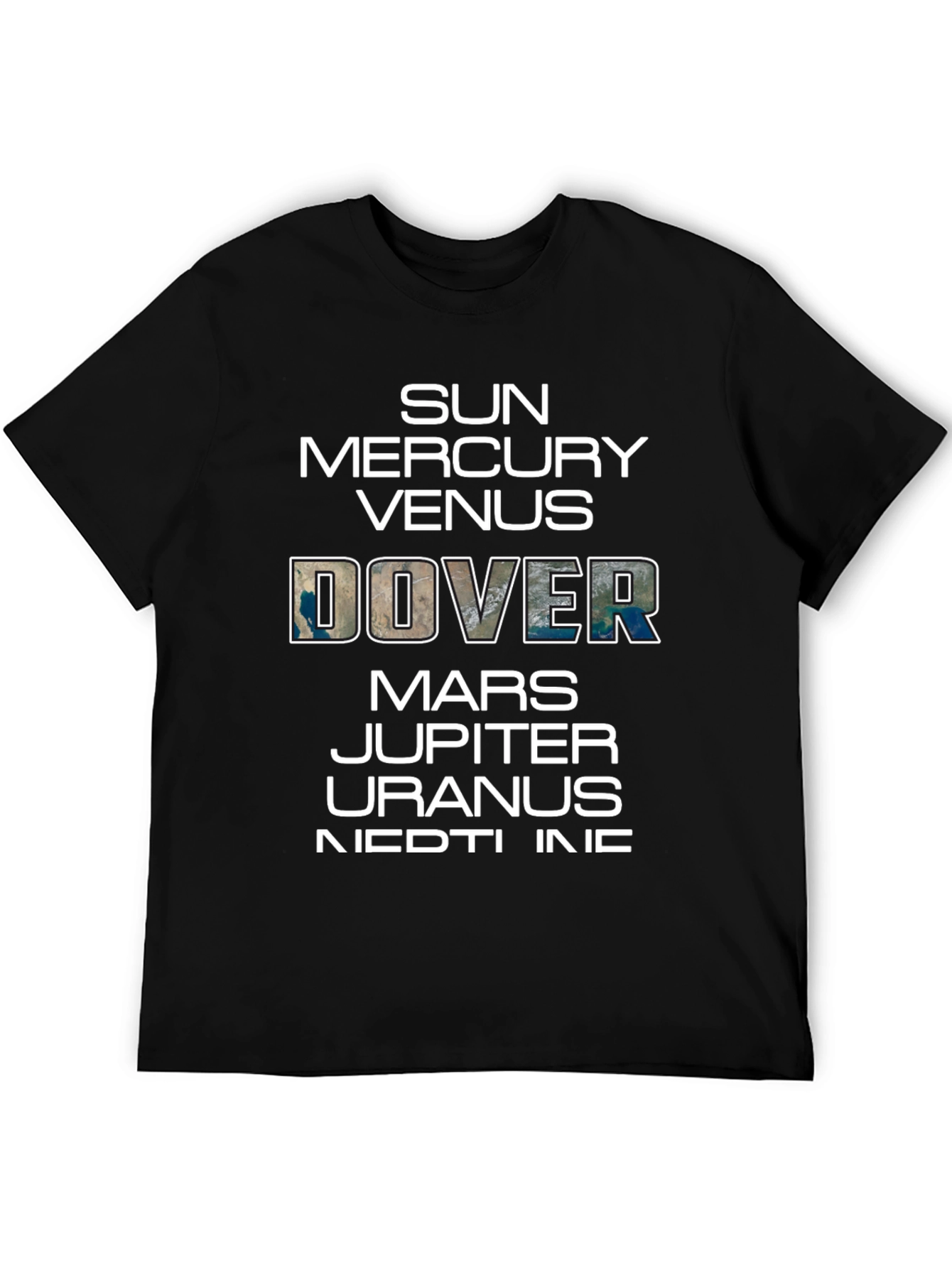 Planets T-Shirt Funny Space Dover Earth Graphic Tee