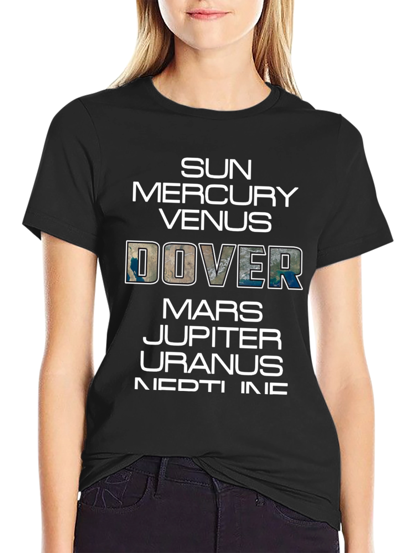 Planets T-Shirt Funny Space Dover Earth Graphic Tee
