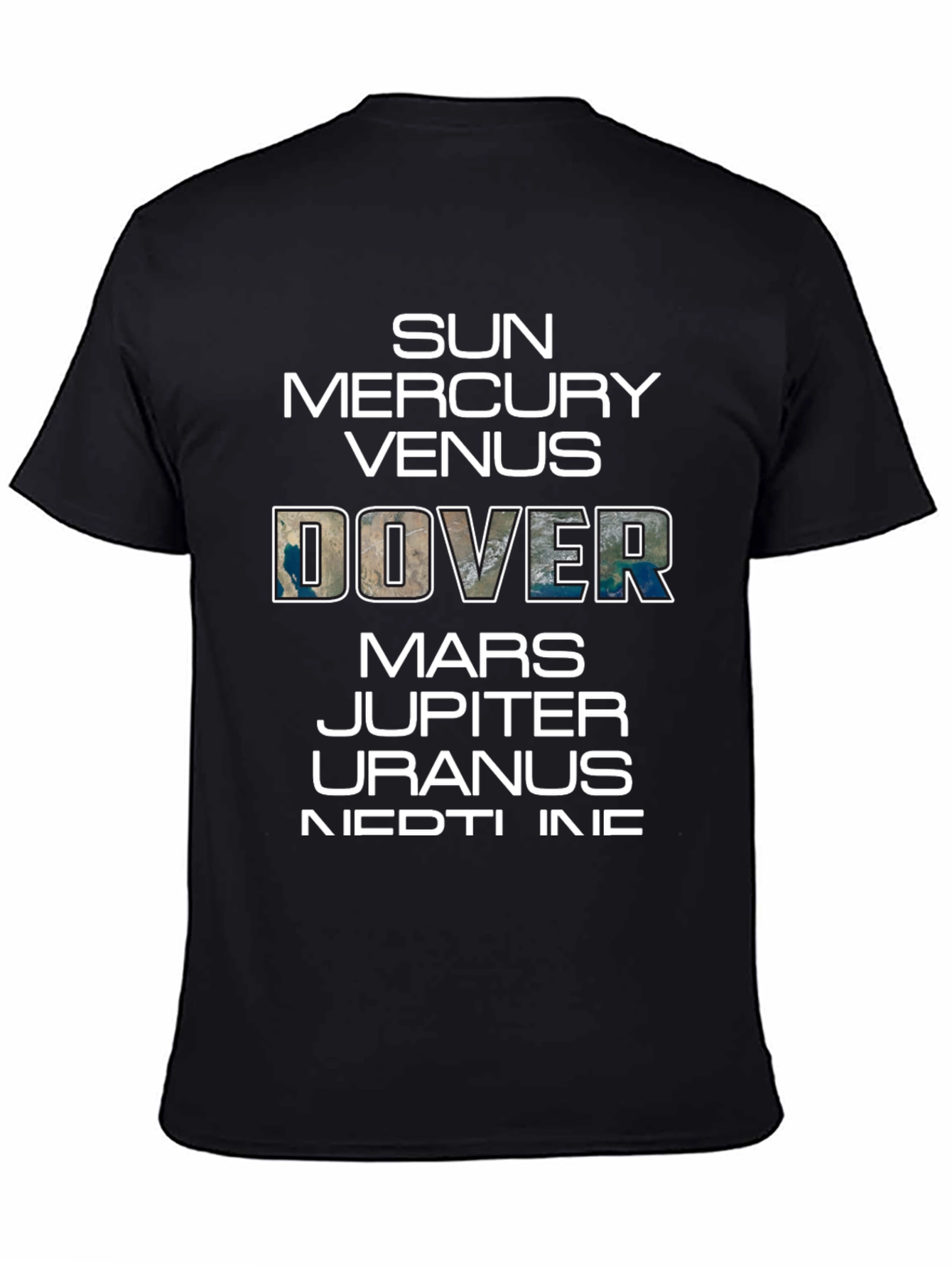 Planets T-Shirt Funny Space Dover Earth Graphic Tee