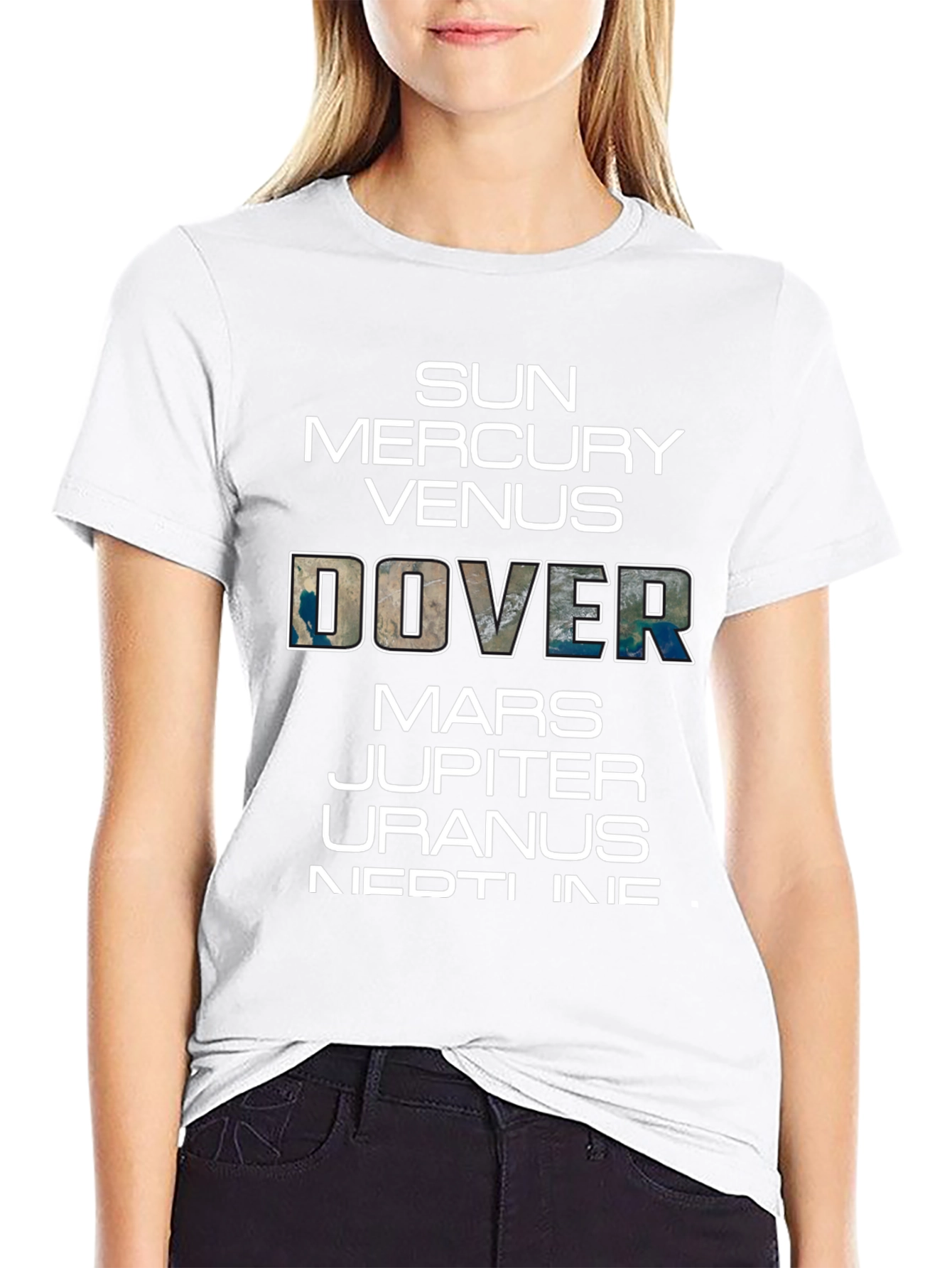 Planets T-Shirt Funny Space Dover Earth Graphic Tee