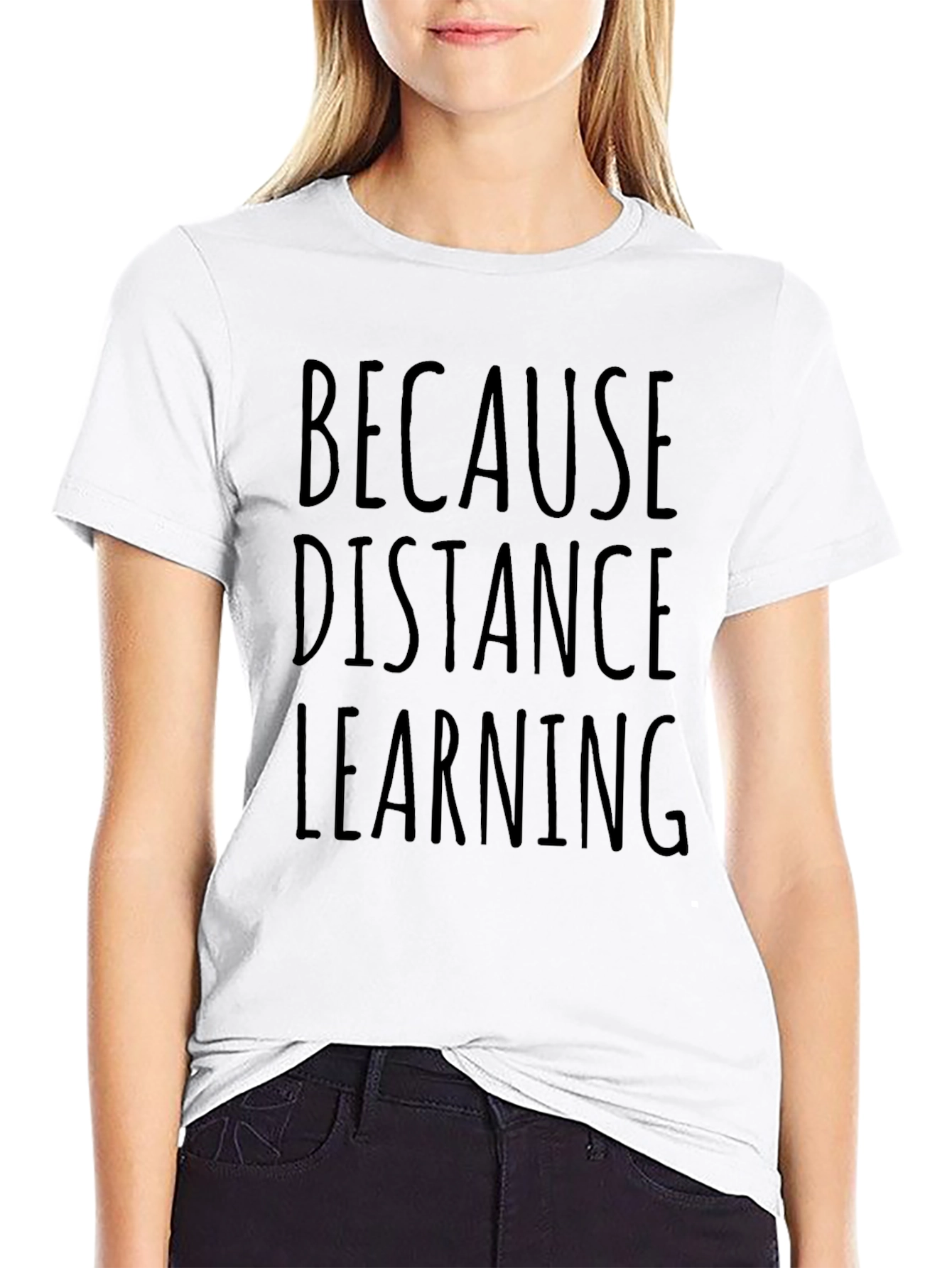 Distance Learning Black T-Shirt
