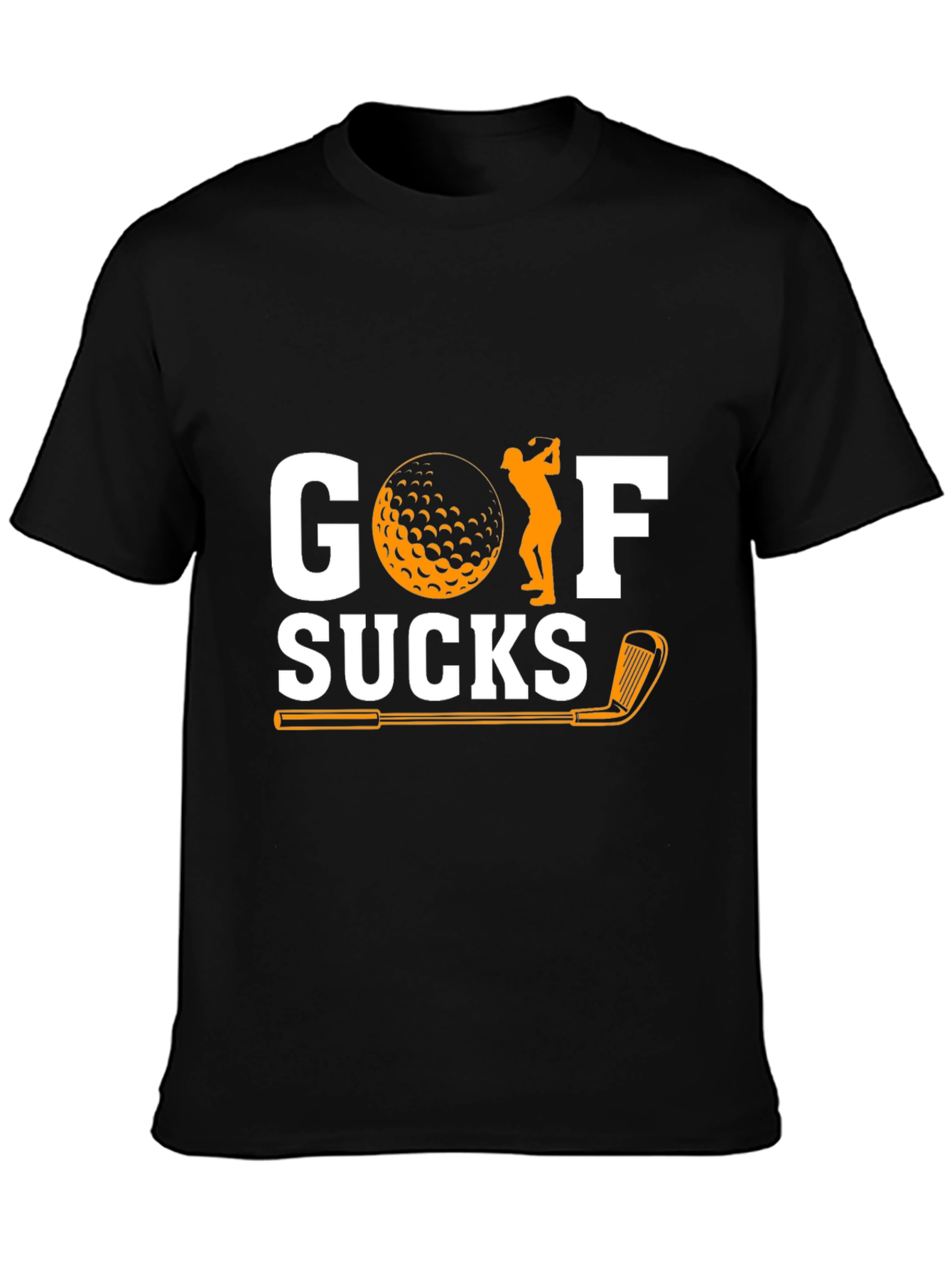 Golf Sucks Graphic T-Shirt - Humorous Golfer Tee