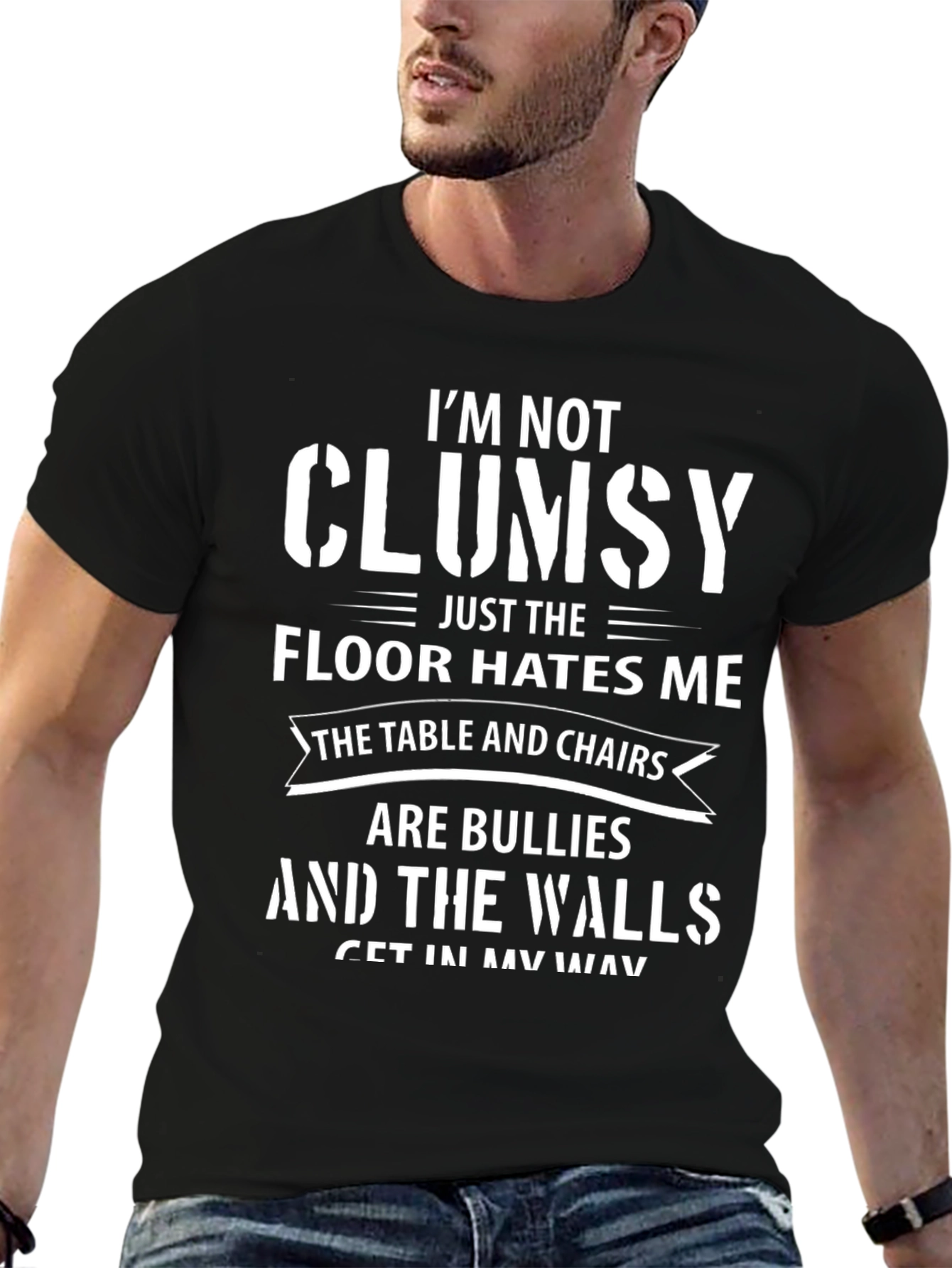 Funny Clumsy T-Shirt - Floor Hates Me