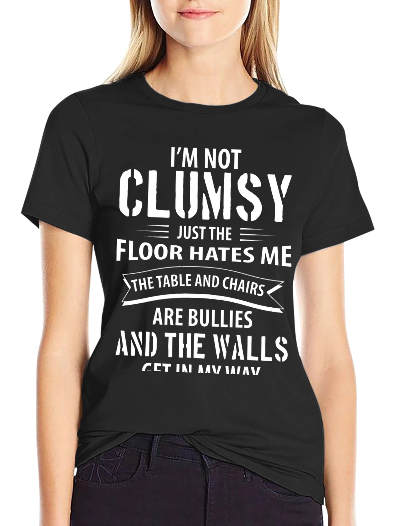 Funny Clumsy T-Shirt - Floor Hates Me